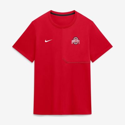 Men's NCAA Nike Ohio State Buckeyes 2026 Sideline UV Dri-FIT Coaches Shirt