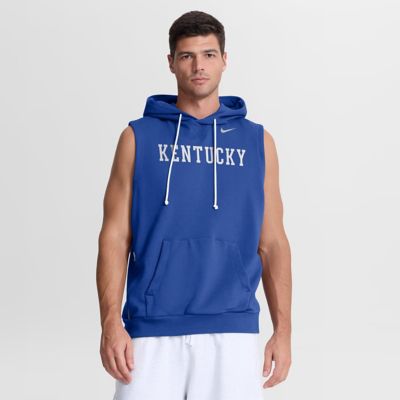 Men's NCAA Nike Kentucky Wildcats 2026 Sideline Sleeveless Dri-FIT Hoodie, Small