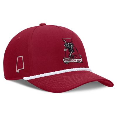 Alabama Crimson Tide NCAA Unisex Nike Alabama Tide 2026 Basketball Refresh 5Panel Rope Rise Hat