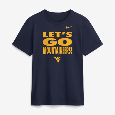 Men's NCAA Nike West Virginia Mountaineers 2026 Sideline Dri-FIT Slogan T-Shirt