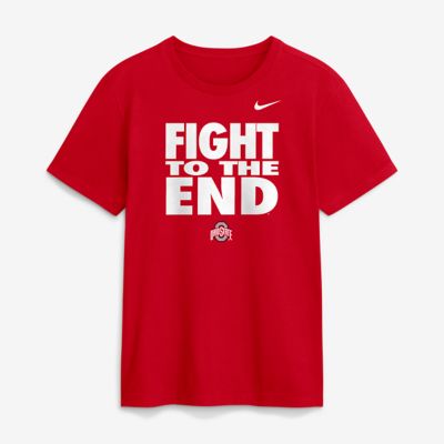Men's NCAA Nike Ohio State Buckeyes 2026 Sideline Dri-FIT Slogan T-Shirt, 2XL