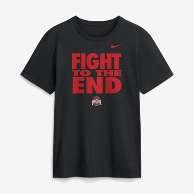 Men's NCAA Nike Ohio State Buckeyes 2026 Sideline Dri-FIT Slogan T-Shirt