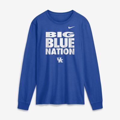 Men's NCAA Nike Kentucky Wildcats 2026 Sideline Slogan Dri-FIT Long Sleeve T-Shirt