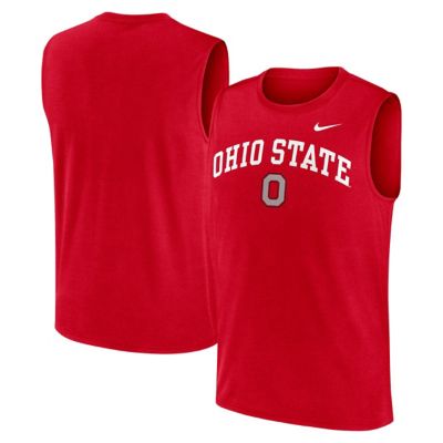 Men's NCAA Nike Ohio State Buckeyes Primetime Legend Arch Dri-FIT Muscle Tank Top