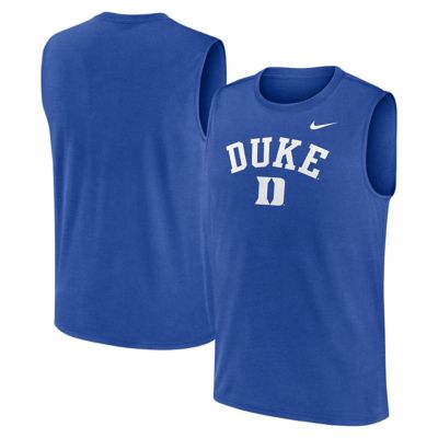 Men's Duke Blue Devils NCAA Nike Duke Devils Primetime Legend Arch Dri-FIT Muscle Tank Top
