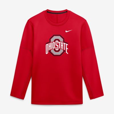 Men's NCAA Nike Ohio State Buckeyes 2026 Sideline Coaches Therma-FIT Long Sleeve Top, 2XL