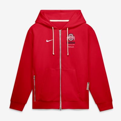 Men's NCAA Nike Ohio State Buckeyes 2026 Sideline Standard Issue Dri-FIT Full-Zip Hoodie, 2XL
