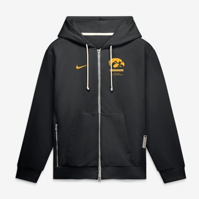 Men's NCAA Nike Iowa Hawkeyes 2026 Sideline Standard Issue Dri-FIT Full-Zip Hoodie