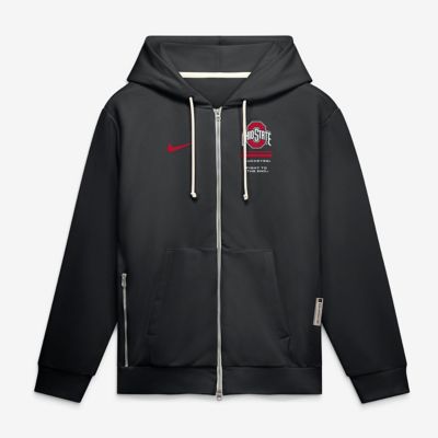 Men's NCAA Nike Ohio State Buckeyes 2026 Sideline Standard Issue Dri-FIT Full-Zip Hoodie, Black, Medium