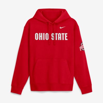 Men's NCAA Nike Ohio State Buckeyes 2026 Sideline Club Fleece Hoodie, 2XL