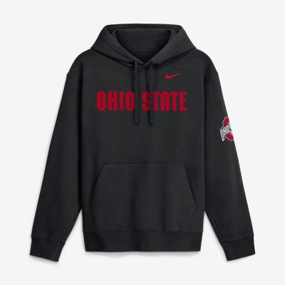 Men's NCAA Nike Ohio State Buckeyes 2026 Sideline Club Fleece Hoodie, Black, 2XL