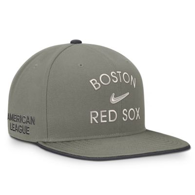 Men's Boston Red Sox MLB Nike Boston Sox Pro Dri-FIT Snapback Hat, Gray, Medium