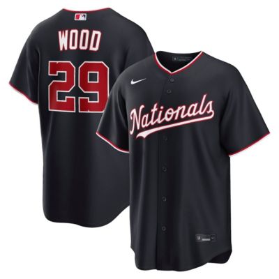 Men's MLB Nike James Wood Washington Nationals Alternate Replica Jersey