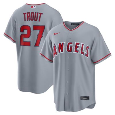 Men's MLB Nike Mike Trout Los Angeles Angels Road Replica Jersey
