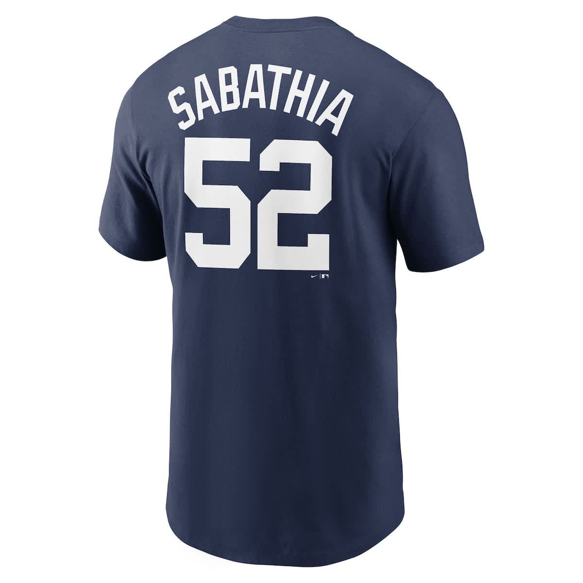 MLB Nike CC Sabathia New York Yankees 2025 Baseball Hall of Fame Retired Name & Number T-Shirt