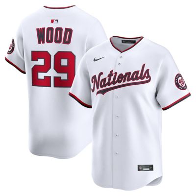Men's MLB Nike James Wood Washington Nationals Home Limited Jersey