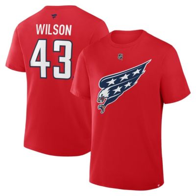 Men's NHL Fanatics Tom Washington Capitals Authentic Stack Name & Number T-Shirt, Red, XL