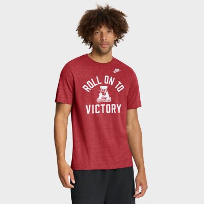 Men's Alabama Crimson Tide NCAA Nike Alabama Tide Legacy Mantra Tri-Blend T-Shirt, XL