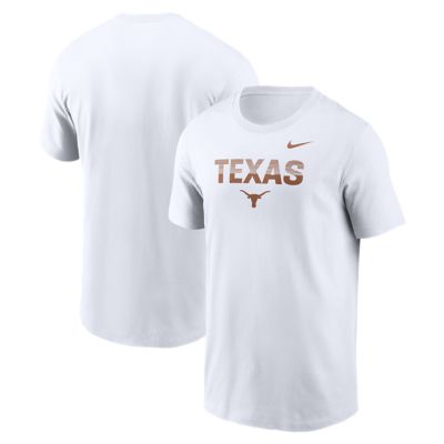 Men's NCAA Nike Texas Longhorns Primetime Kinetic T-Shirt, White, XL