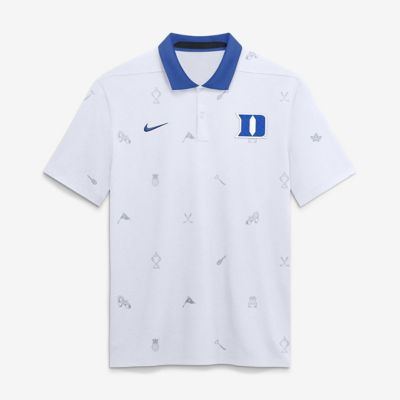 Men's Duke Blue Devils NCAA Nike Duke Devils Vapor Pattern Dri-FIT Polo