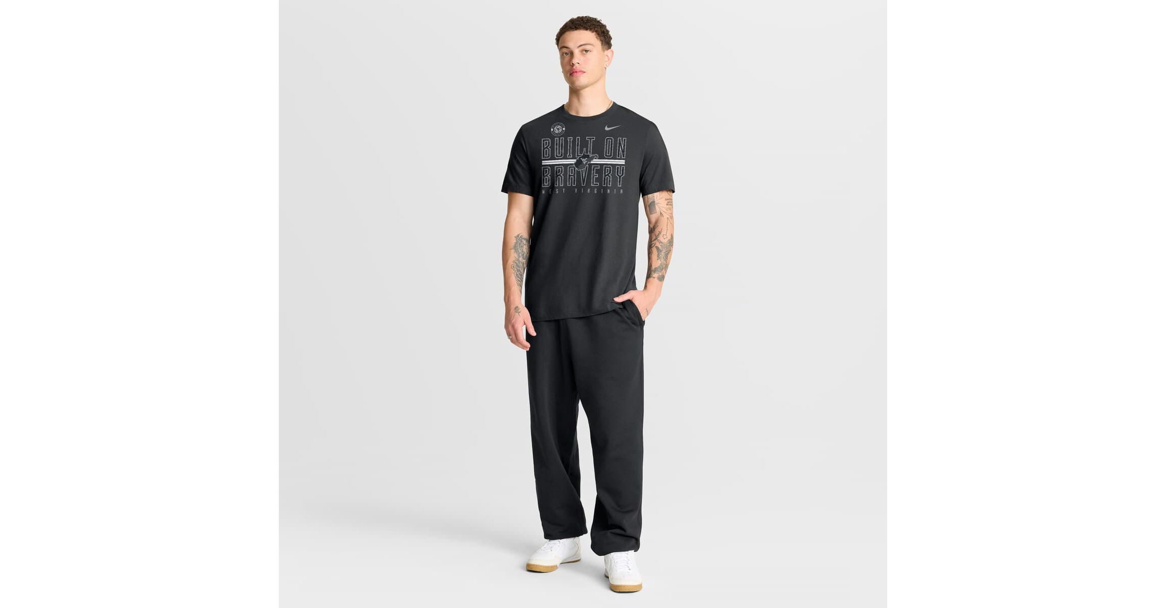 NCAA Nike West Virginia Mountaineers Built on Bravery T-Shirt