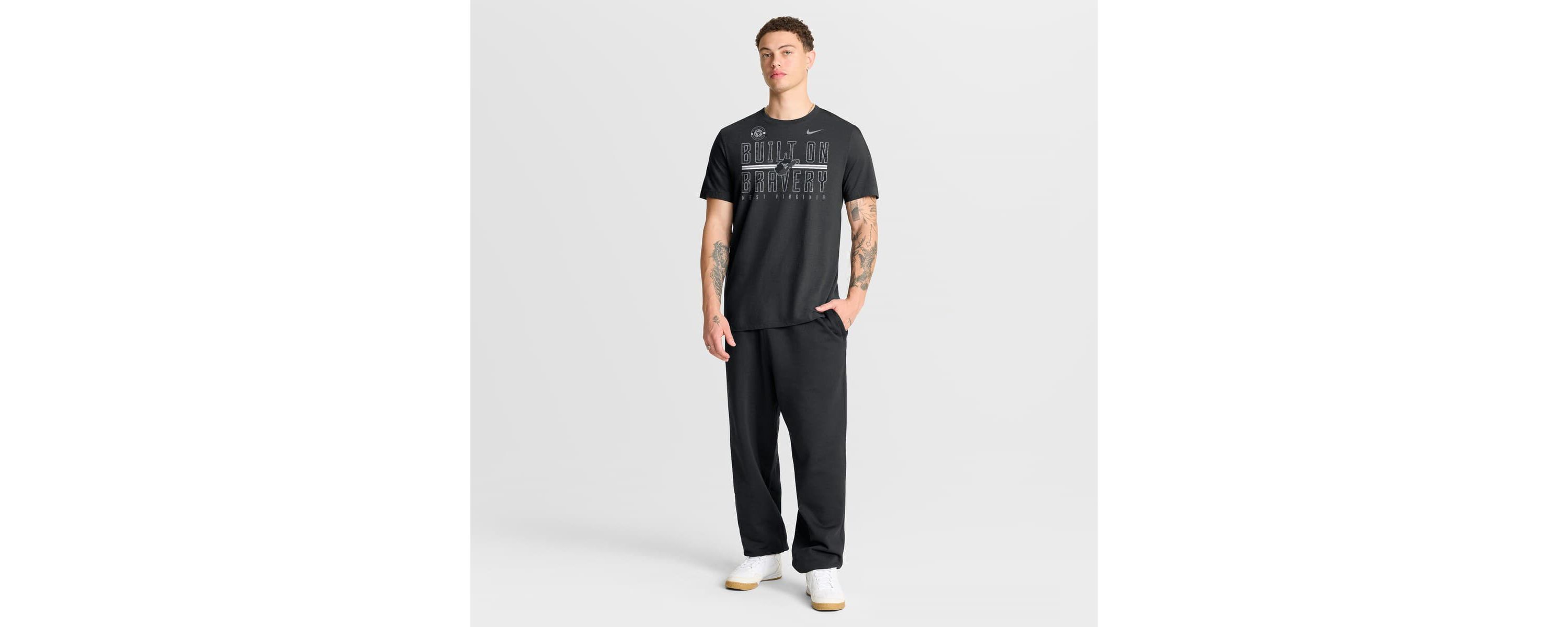 NCAA Nike West Virginia Mountaineers Built on Bravery T-Shirt