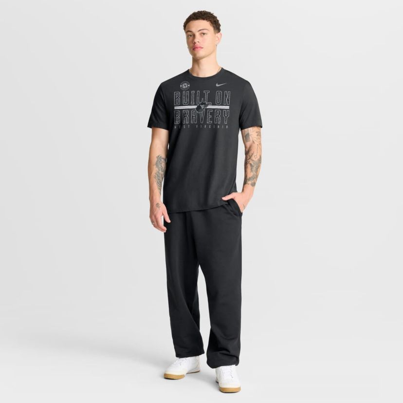 NCAA Nike West Virginia Mountaineers Built on Bravery T-Shirt