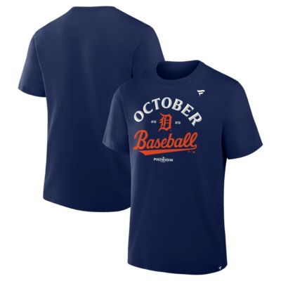 Men's MLB Fanatics Detroit Tigers 2025 MLB season Locker Room T-Shirt, Navy Blue, Small