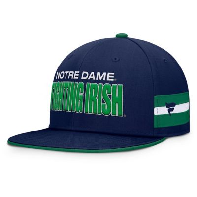 Men's NCAA Fanatics Notre Dame Fighting Irish Pick Off Fitted Hat, Navy Blue, 7 5/8