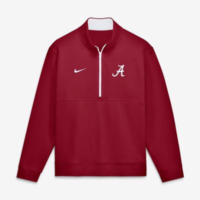Men's Alabama Crimson Tide NCAA Nike Alabama Tide Primetime Club Fleece Half-Zip Pullover, XL