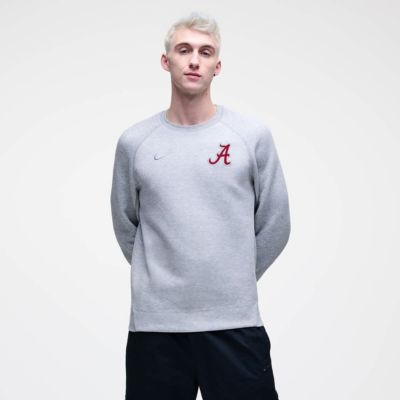Men's Alabama Crimson Tide NCAA Nike Alabama Tide Tech Fleece Raglan Sweatshirt