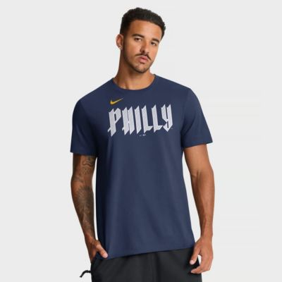 Men's MLB Nike Philadelphia Phillies City Connect Large Logo T-Shirt, Navy Blue, 2XL 30
