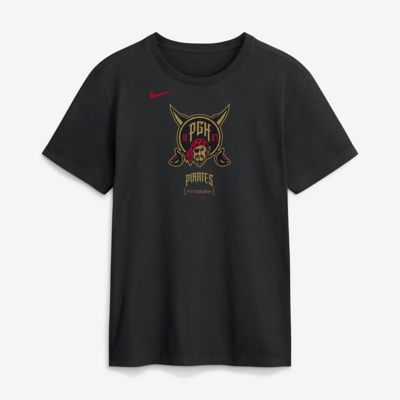 Men's MLB Nike Pittsburgh Pirates 2026 City Connect Large Logo T-Shirt, Black, 3XL