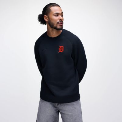 Men's MLB Nike Detroit Tigers Tech Fleece Raglan Sweatshirt