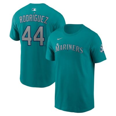 Men's MLB Nike Julio Rodríguez Seattle Mariners Name & Number T-Shirt