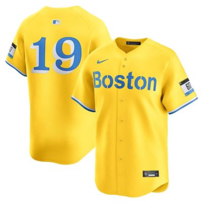 Men's Boston Red Sox MLB Nike Roman Anthony Boston Sox City Connect Limited Jersey, Gold, 2XL