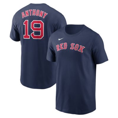 Men's Boston Red Sox MLB Nike Roman Anthony Boston Sox Fuse Name & Number T-Shirt, Navy Blue, XL
