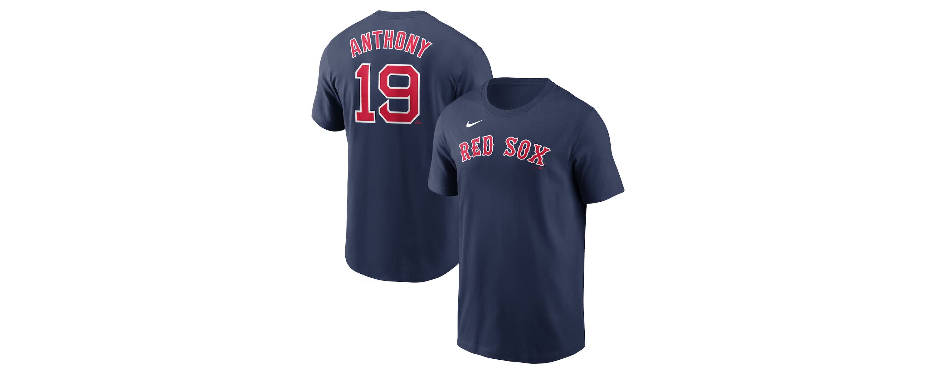 Boston Red Sox MLB Nike Roman Anthony Boston Sox Fuse Name & Number T-Shirt