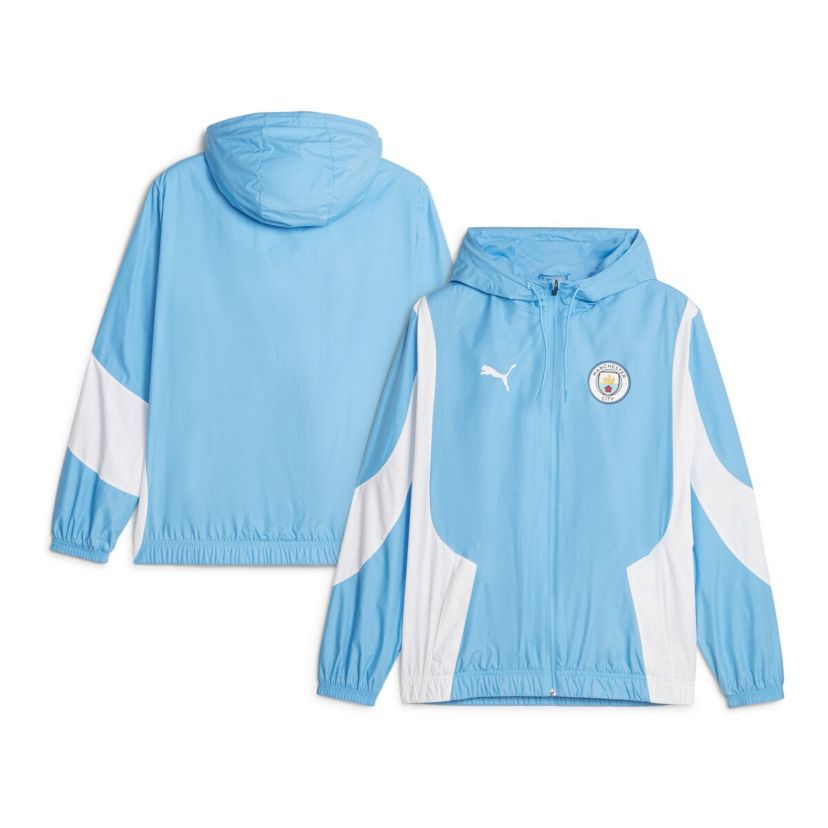International Clubs Sky Manchester City 2023/24 Pre-Match Anthem Full-Zip Hoodie Jacket