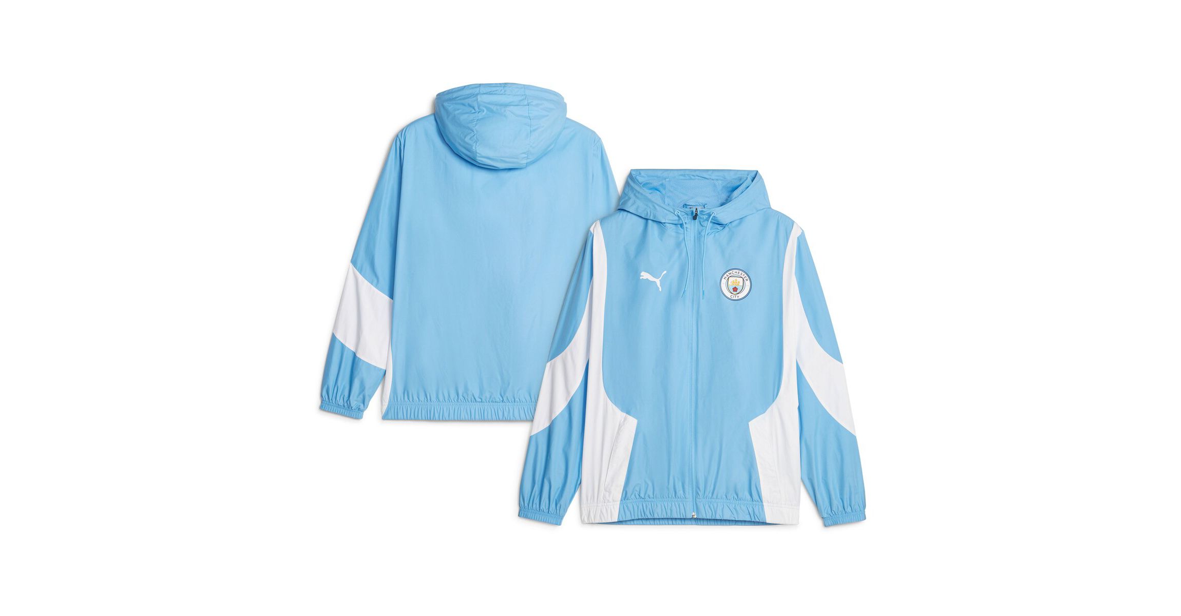 International Clubs Sky Manchester City 2023/24 Pre-Match Anthem Full-Zip Hoodie Jacket