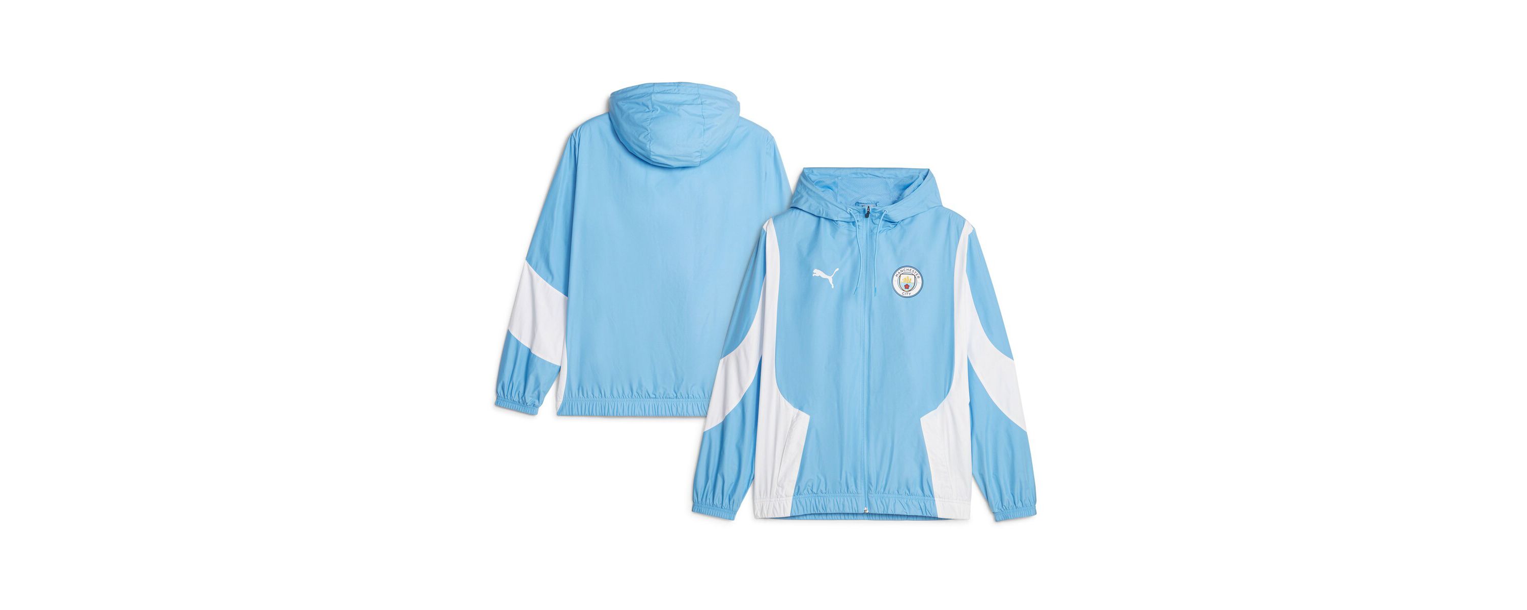 International Clubs Sky Manchester City 2023/24 Pre-Match Anthem Full-Zip Hoodie Jacket