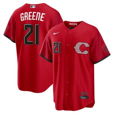 Men's MLB Nike Hunter Greene Cincinnati Reds 2026 City Connect Stadium Jersey