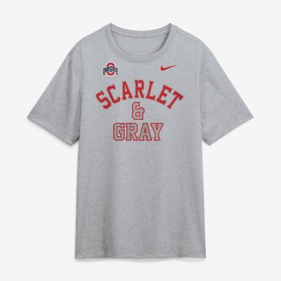 Men's NCAA Nike Ohio State Buckeyes Primetime Arch Mantra Legend Dri-FIT T-Shirt
