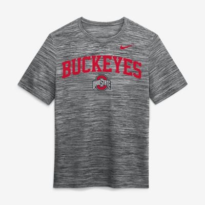 Men's NCAA Nike Ohio State Buckeyes Primetime Arch Logo Velocity Dri-FIT T-Shirt