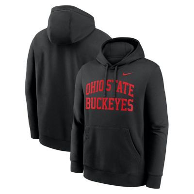 Men's NCAA Nike Ohio State Buckeyes Primetime Arched Club Fleece Pullover Hoodie