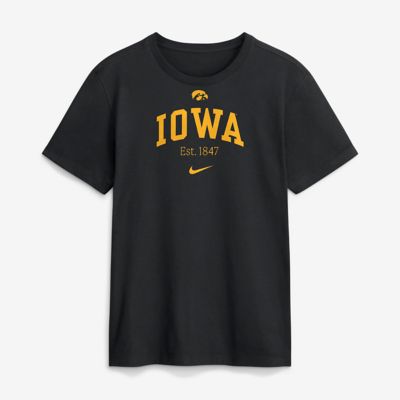 Men's NCAA Nike Iowa Hawkeyes Academic Arch T-Shirt, Black, XL