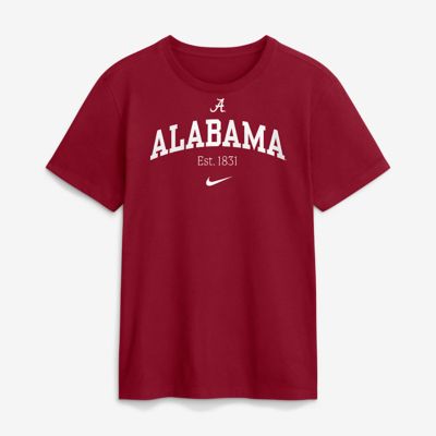 Men's Alabama Crimson Tide NCAA Nike Alabama Tide Academic Arch T-Shirt, 2XL