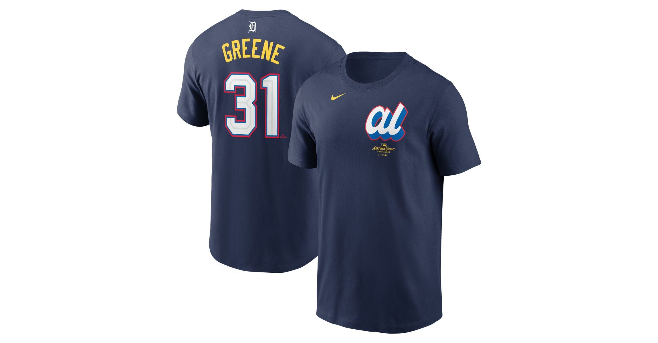 Multi-Team MLB Nike Riley Greene American League 2025 All-Star Edition Name & Number T-Shirt