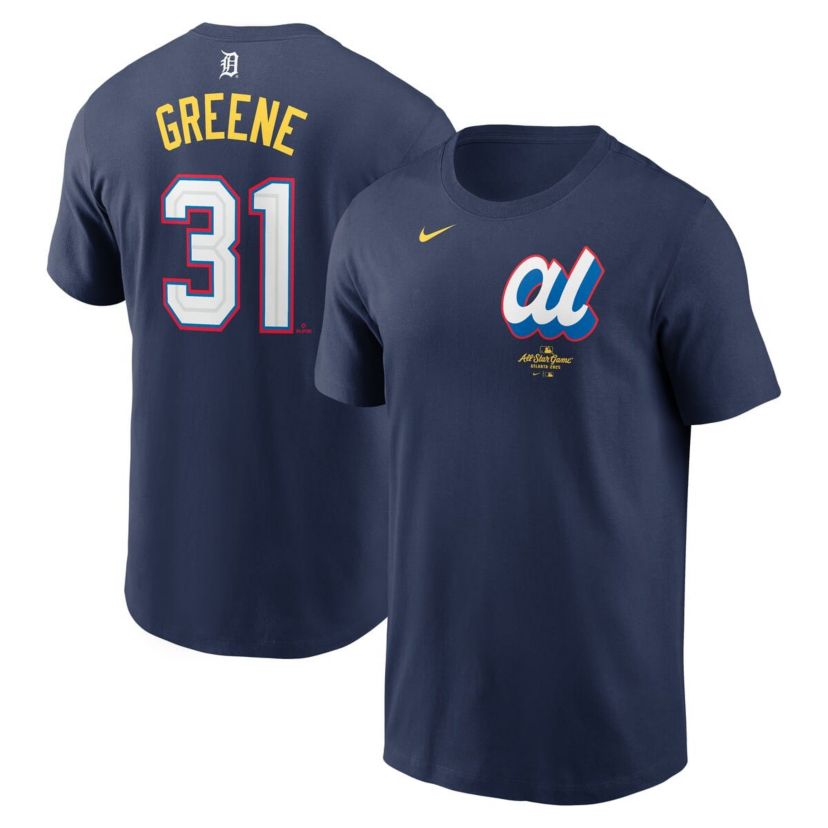 Multi-Team MLB Nike Riley Greene American League 2025 All-Star Edition Name & Number T-Shirt