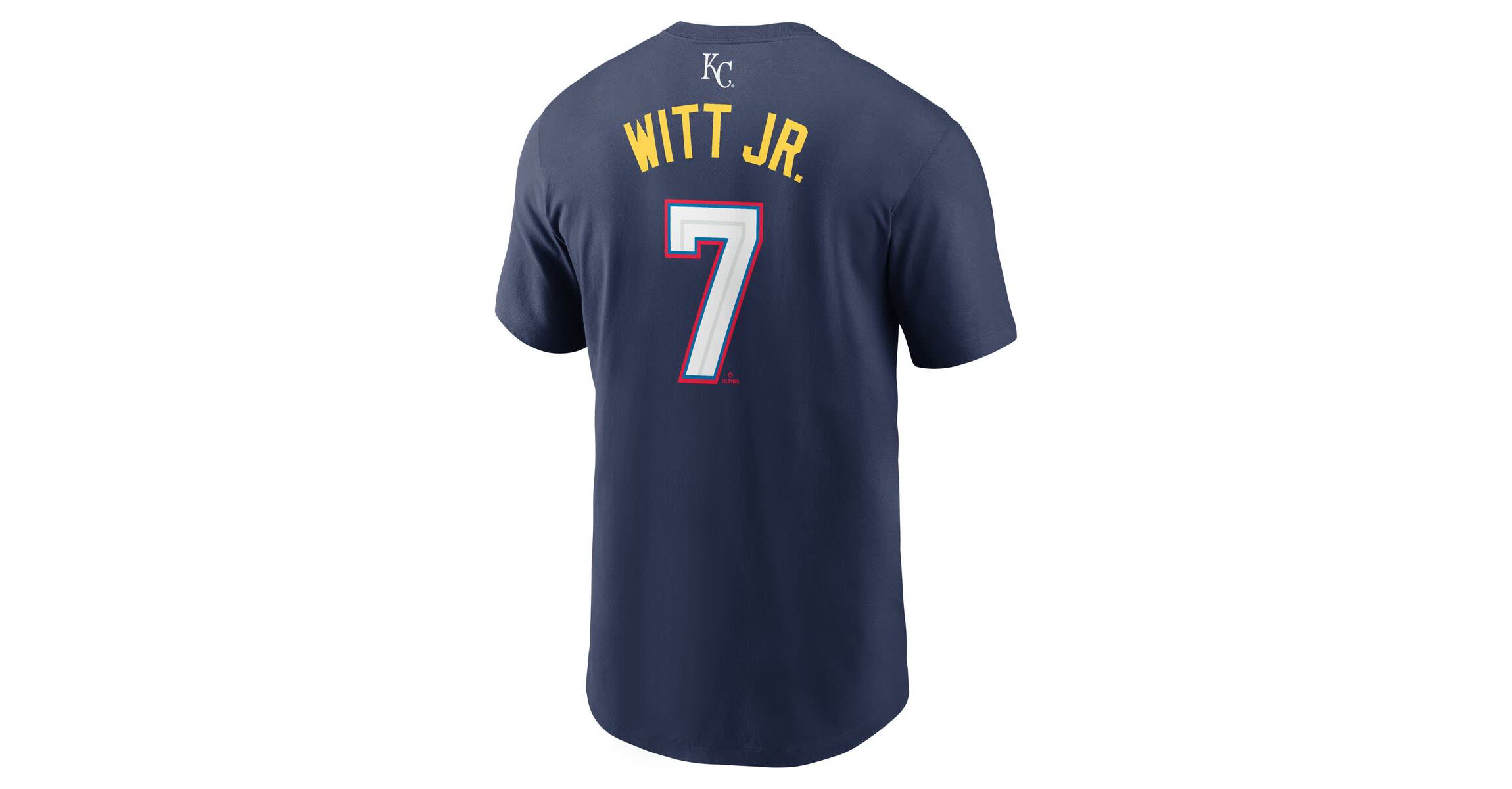 Multi-Team MLB Nike Bobby Witt Jr. American League 2025 All-Star Edition Name & Number T-Shirt